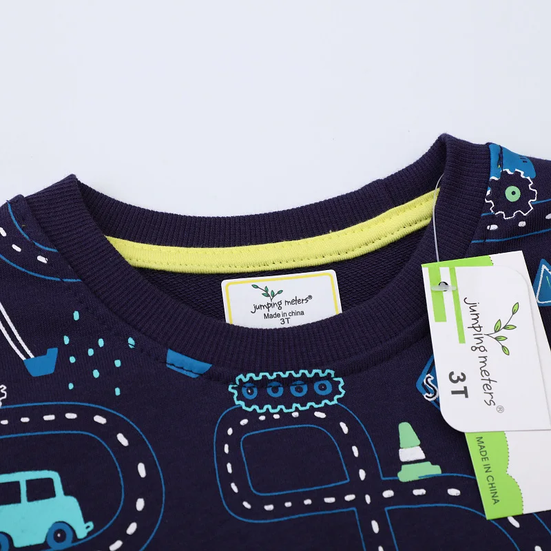 

Boys' Sweatshirt Children's Spring and Autumn Fashionable Cute Cartoon Car Crew Neck Top for Toddlers and Kids Wholesale