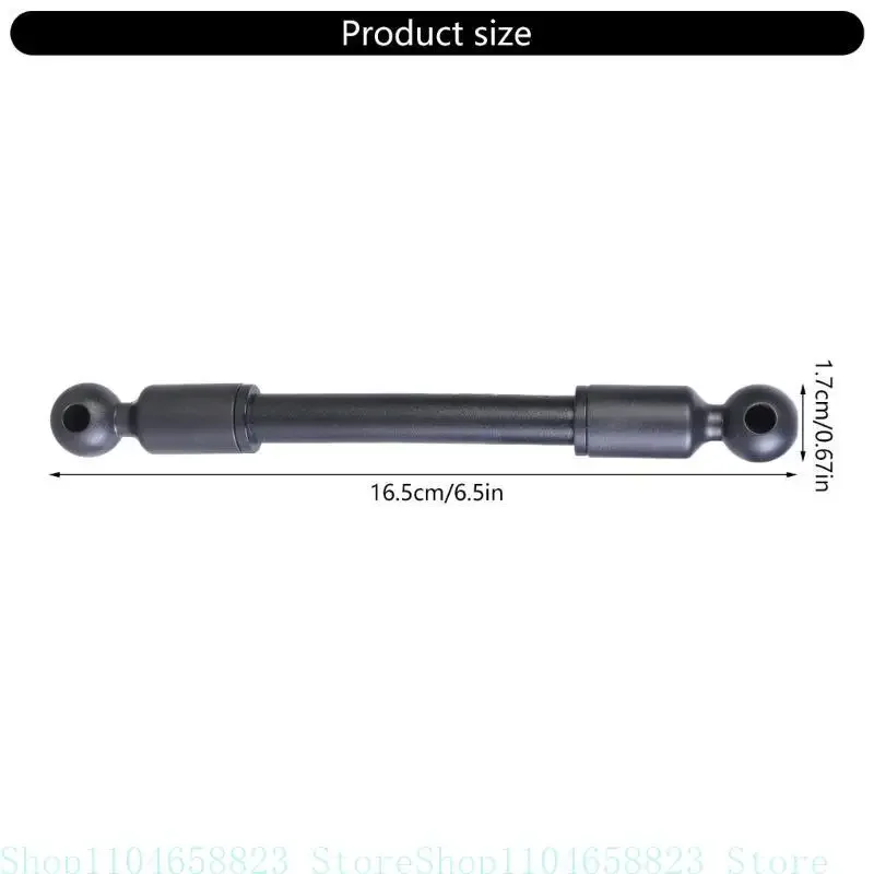 Adaptor Bola Komposit 17Mm Ke 17Mm Batang Pemanjang Adaptor Bola Putar 360 Derajat untuk Lengan Pemasangan Soket Bola Ganda