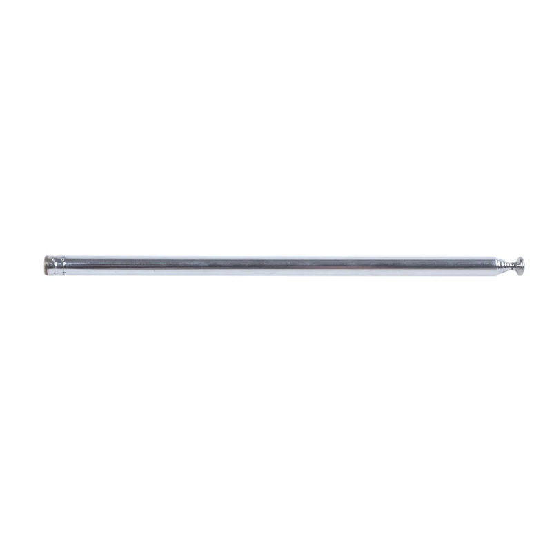 2X 96Cm lunghezza 7 sezioni telescopica in acciaio inox AM FM Radio TV Antenna