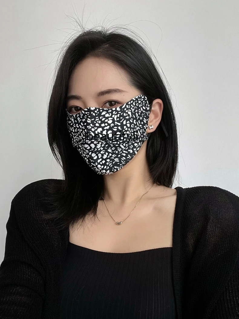 UV Protection Summer Thin Breathable Sun-Proof Riding Good-looking Printing Full Face Mask