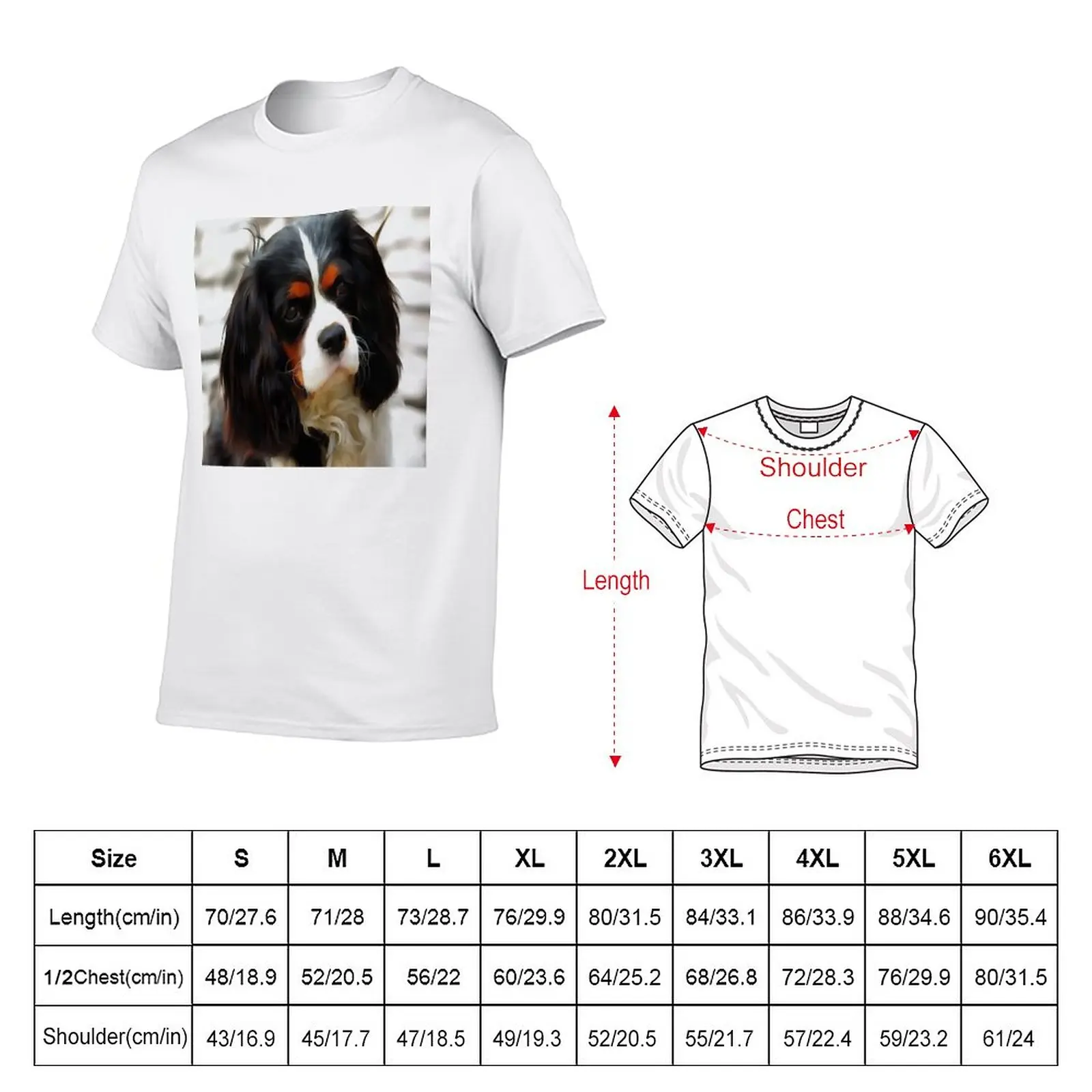 New Portrait Of A King Charles Cavalier Spaniel T-Shirt new edition t shirt Blouse T-shirt men