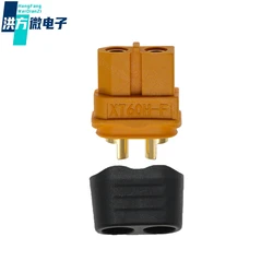 5PCS original, XT60H,Aeromodelling aviation plug, lithium battery/controller, yellow,male and female connectors. XT60H-F;XT60H-M