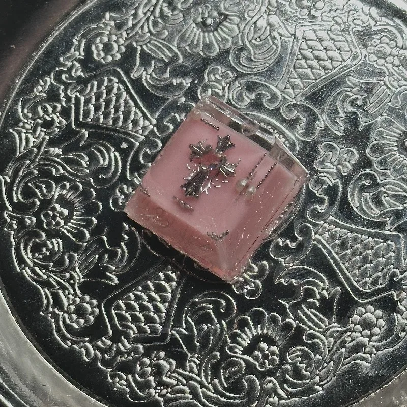 

Wings of Gabriel Jelly Pink Keycap Customized Resin Cherry Profile MX Switch Keyboard Cap for Mechanical Keyboard Accessories