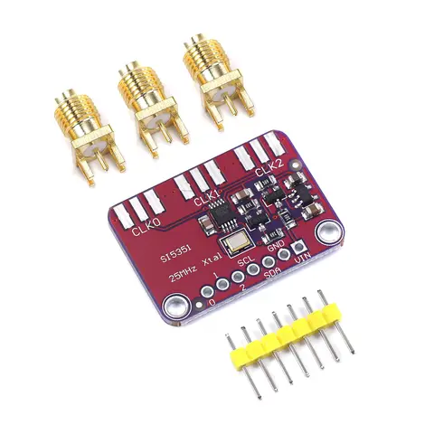 DC 3V-5V Si5351A Si5351 Taktgenerator Breakout Board Modul Signalgenerator Uhr 8KHz-160MHz I2C