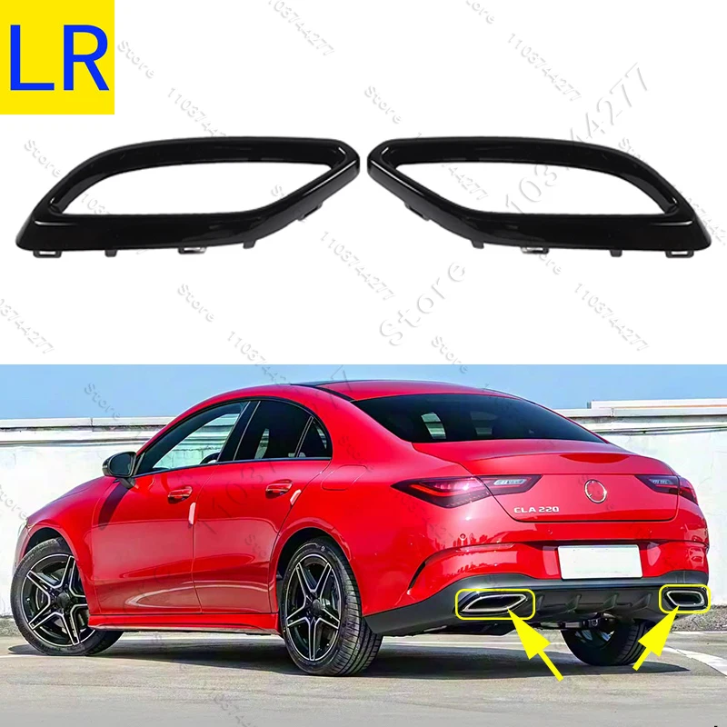 Für 2019–2025 C118 Mercedes Benz CLA180 CLA200 CLA220 CLA250 CLA180d Auspuffspitzenabdeckung Zierleisten 1184920100 1184920200 – Detail 9