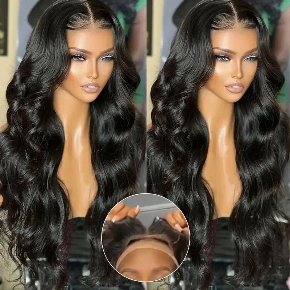 Body Wave Glueless Wigs Human Hair 4x6 Transparent Lace Closure Wig For Black Women 180% Lace Wig Pre Plucked For Women MYLOCKME