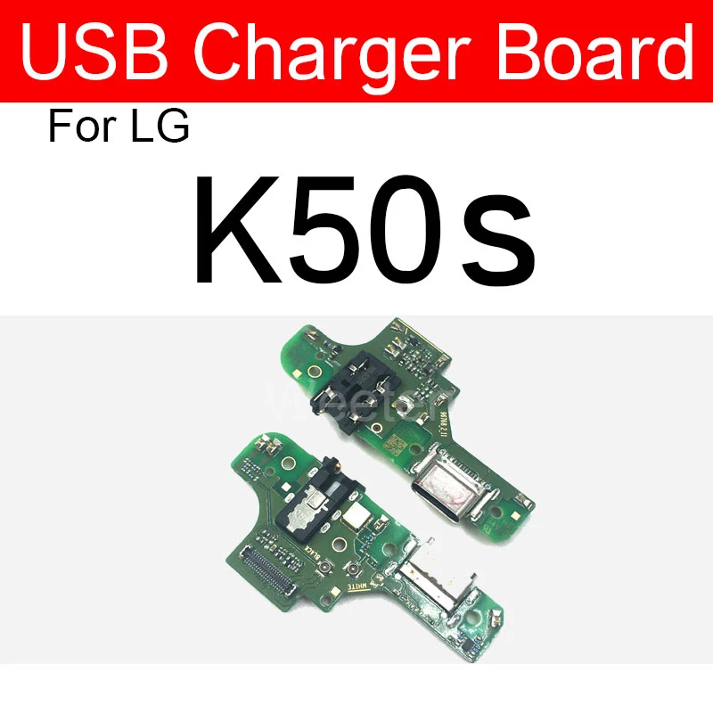 USB Charger Board For LG K50S K51S USB Charging Jack Dock Port Connector Board Flex Cable Replacement Parts