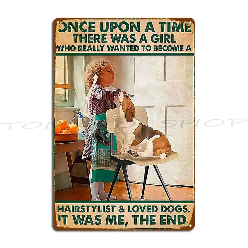 Once Upon A Time Girl Who Really Loved Sewing ，Metal Signs Club Club Bar Pub Wall Decor Design  Tin Sign Poster