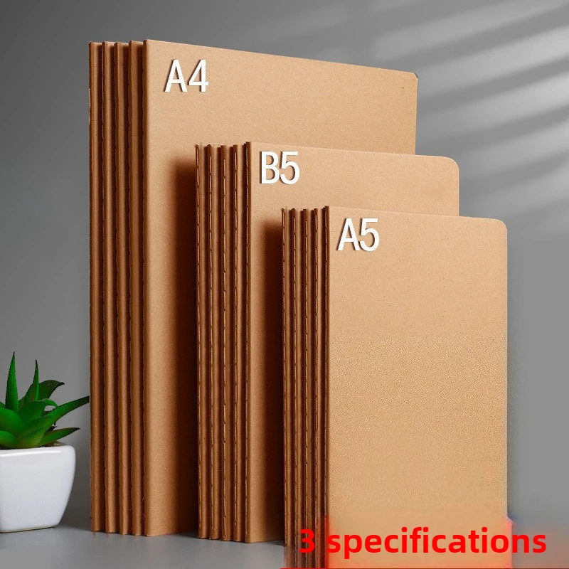 

10 high-quality blank grid sketchbooks, sized B5 and A5, suitable for business, office, and student use.