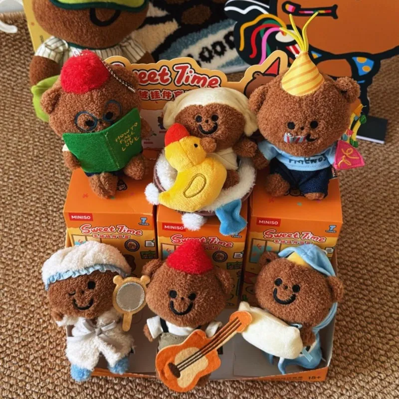 

Miniso TUNEE GOODS Sweet Time Series Слепая коробка Милый медведь Сумка-сюрприз Подвеска Фигурка Таинственная коробка Декор Орнамент Подарочная игрушка