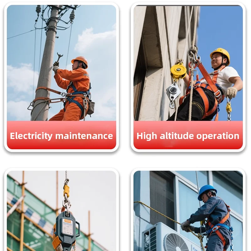 5M/10M/15M Height Safety Fall Protector Automatic Lock System for Tower Crane Operation Freight Elevator Maintenance Rescue Gear