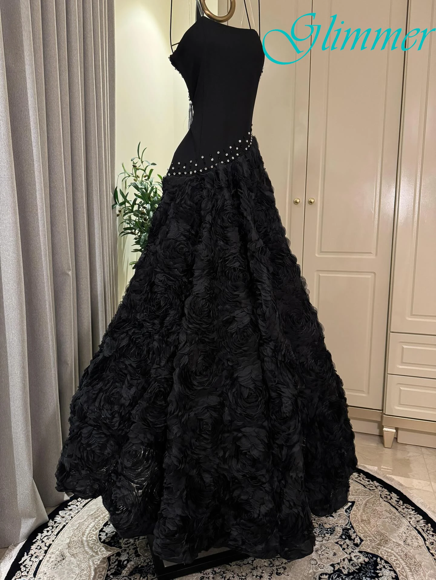 

Customized A-Line Strapless Sleeveless Elegant Formal Evening Dress Delicate Bespoke Occasion Gowns Fashion Modern Prom Dress