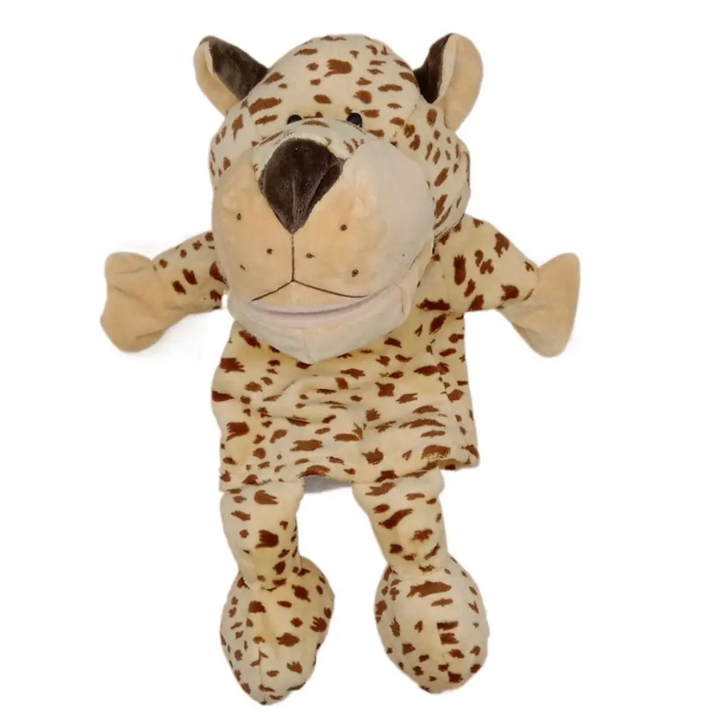 Marionnette à main d'animaux de la jungle, jouets d'éducation précoce, beurre à main en peluche, animaux en peluche discutant éléphant over