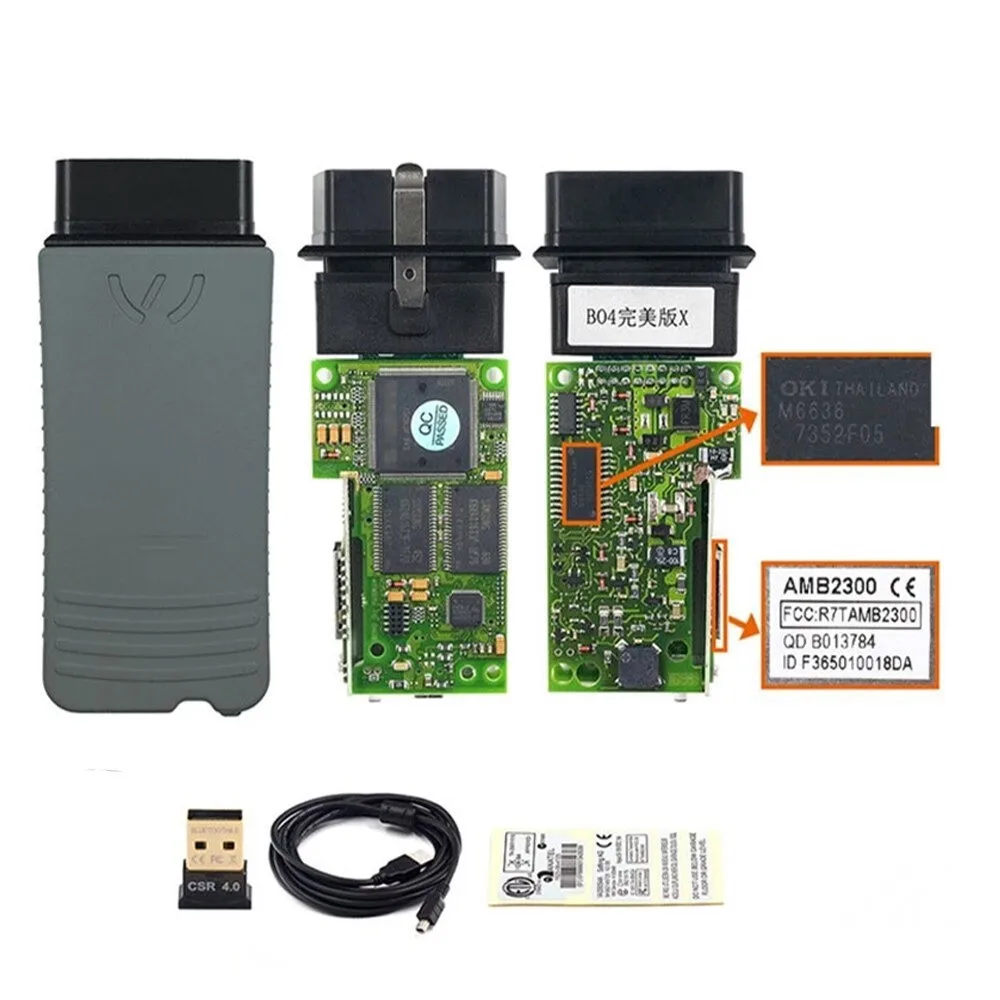 

High Quality VAS5054A Perfect Edition with OKI Bluetooth Buzzer AMB2300 ODIS for Volkswagen Audi Diagnostic Instrument