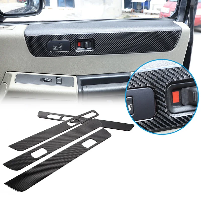 

For Hummer H2 2003-2007 Accessories Soft Carbon Fibres Car Interior Door Panel Trim Stickers Decoration