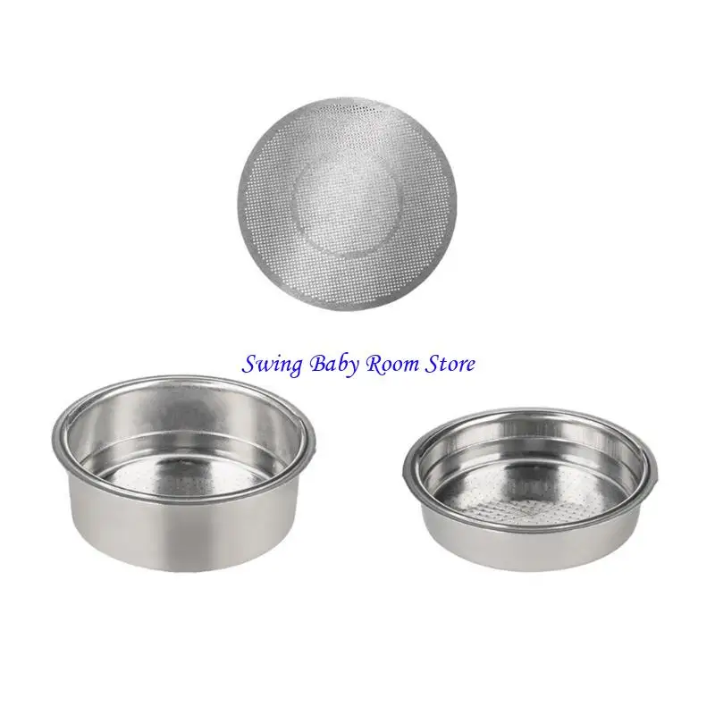 

K1AD Stainless Steel Coffee Strainer Powder Cup Espresso Powder Bowl for Coffee