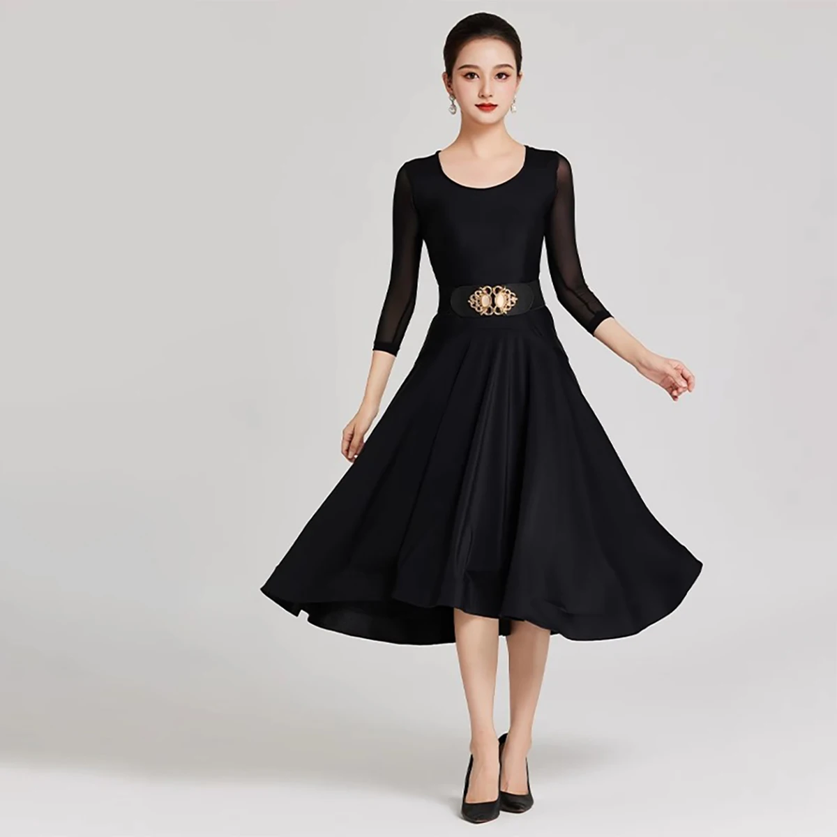 Robe de danse de salle de bal pour femmes, Costumes d'entraînement modernes, robes de danse de valse Standard, nouvelle collection 2025