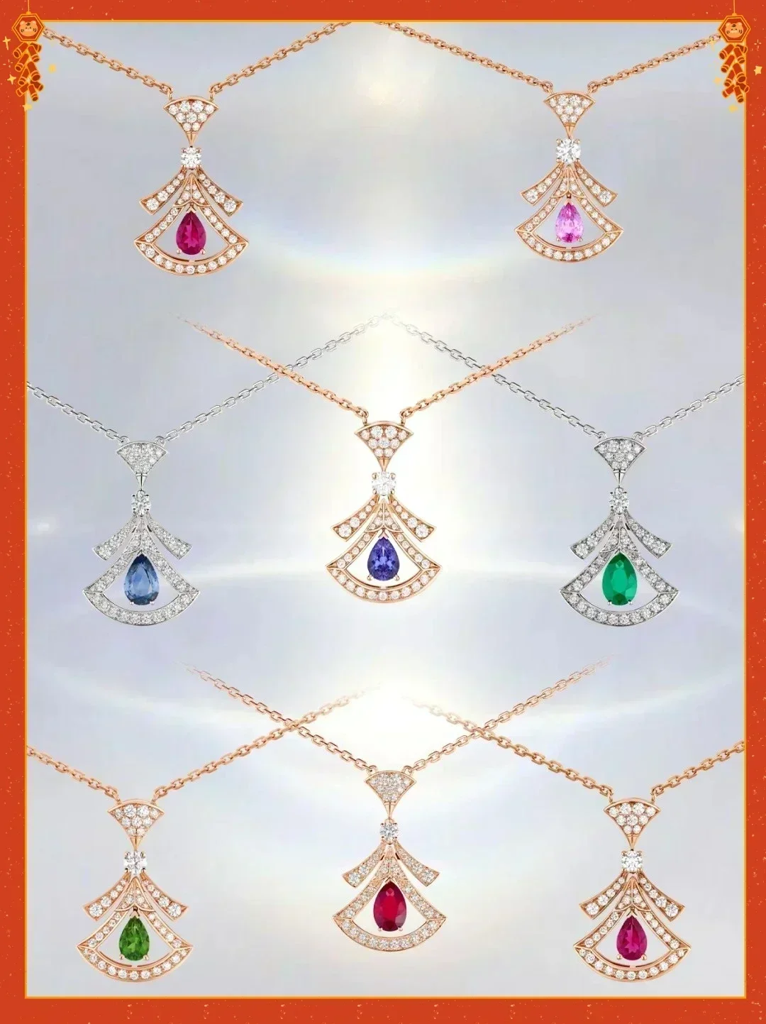 

925 S Series Necklace with Fan-shaped Pendant, Perfect Women's Fashion Accessory for Elegance and Charm