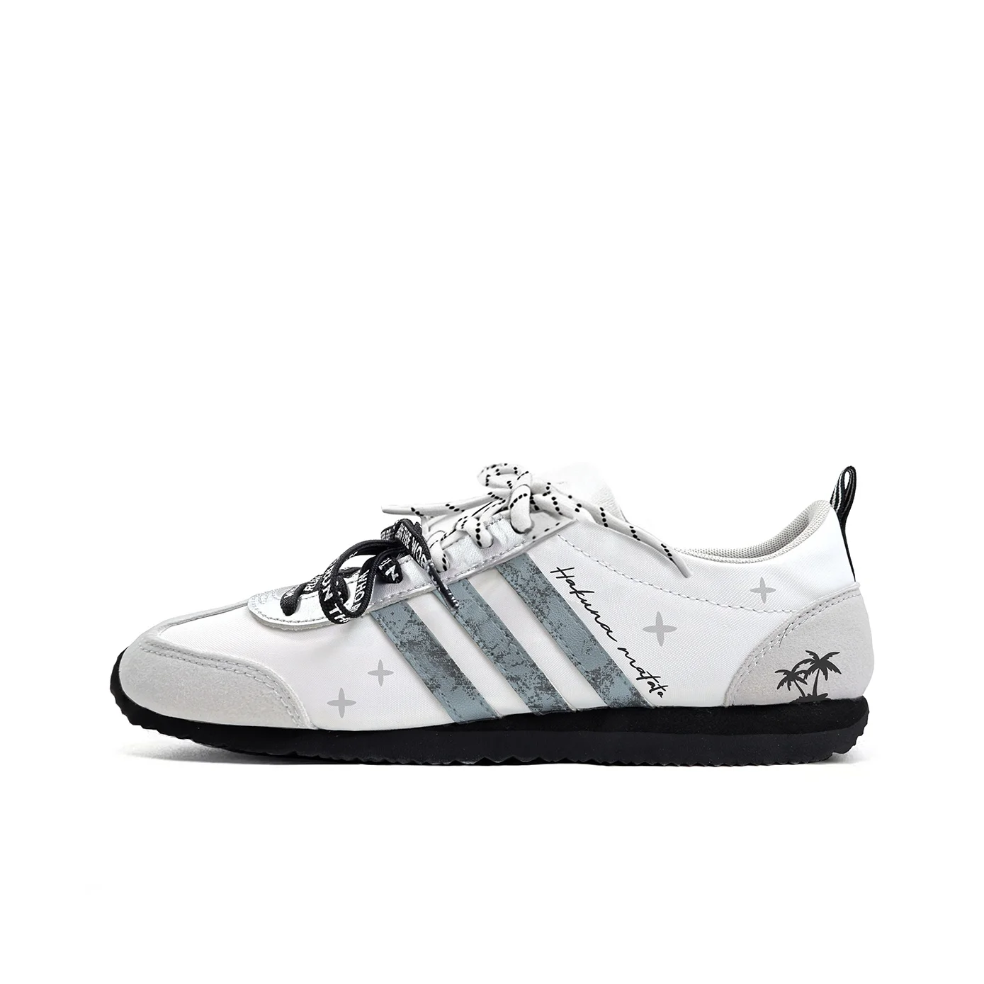 Adidas VS JOG 2.0 Coconut Shadow Star Path MONE Manufacturing Chaussures basses de sport unisexe Noir Blanc JR4653(Team177-)