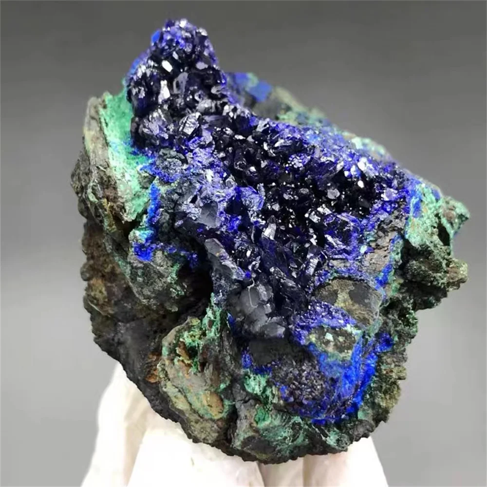 Natural Azurite Malachite Cluster Mineral Specimen 1