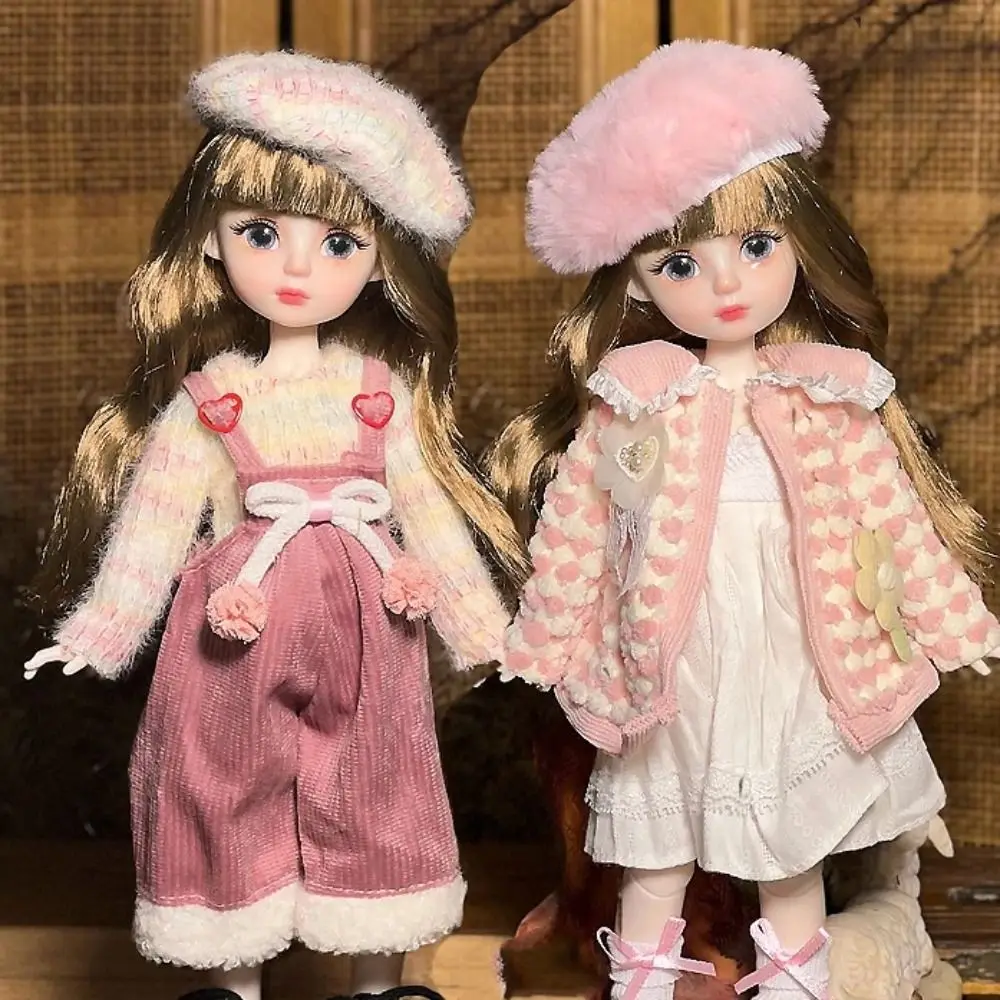 30cm Jointed Dolls Toys 1/6 Bjd Doll with Clothes Long Hair Attractive Eyes Dress Up Ball Jointed BJD Dolls Toy Birthday Gift