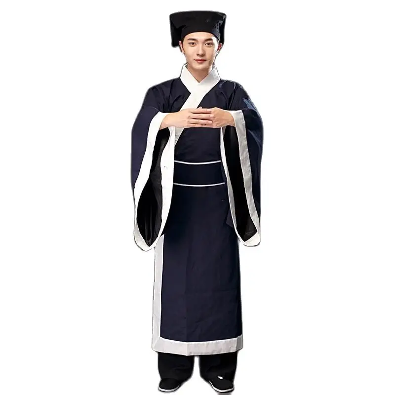 

Hanfu Male Chinese Ancient Traditional Gown For Men Carnival Cosplay Costume Outfit Scholar Film TV Performance Wear