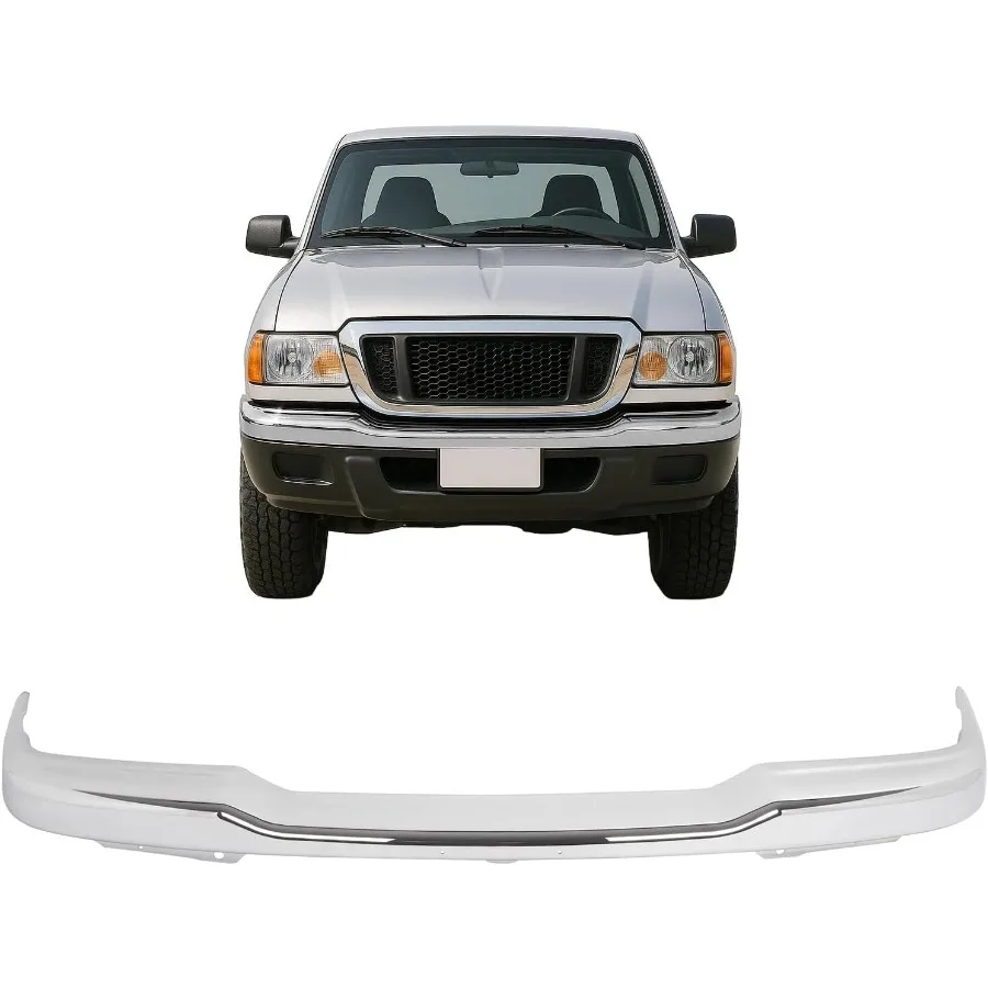 Front Bumper Cover Compatible with 20012005 Ford Ranger 4WD w Fog Lamps Replacement for 1L5Z17757CA FO1002368 Bumper Face Bar w