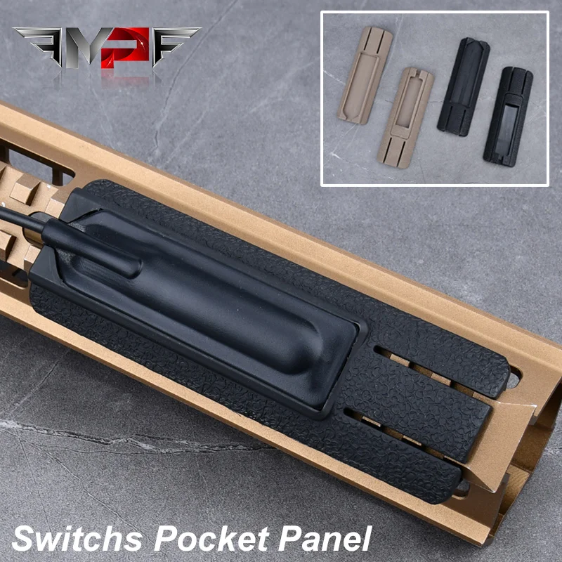 Tactical Airsoft M300 M600 Scar Pocket Panel For Remote Switch DBAL PEQ NGAL CQBL Laser sight Flashlight 20mm Rail Accessories