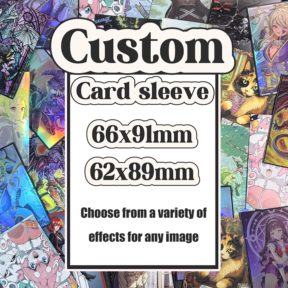 custom anime card sleeves Anime Sleeves 50 x Holographic Sleeve card Protector Sexy DMG