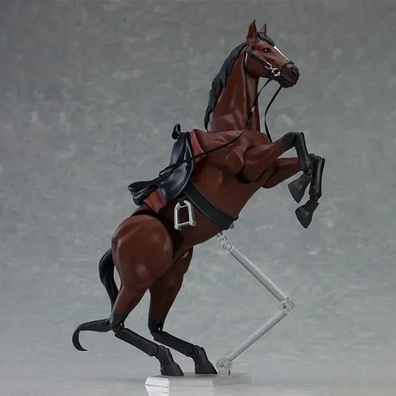 Figma Mobile Horse Statue Figure, Anime Peripheral Action, Animal Collecemballages Model Dolls, Desktop Decoration Gift, 1/12