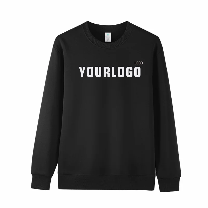 Felpe girocollo con logo personalizzato Felpe larghe 10 tinta unita Primavera Autunno Inverno Felpe Coppia Pullover Uomo Donna e top spessi
