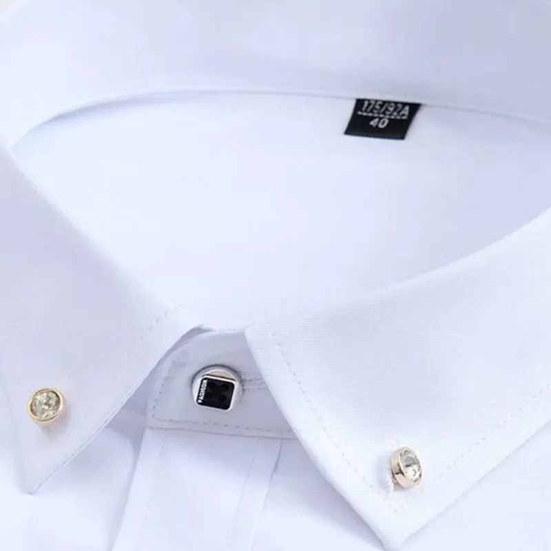 قميص رجالي بأكمام طويلة ، بلون واحد ، خفيف وجيد التهوية ، لا كي ، مقاوم للتجاعيد ، عمل ، كاجوال ، موضة ، جديد ، أربعة مواسم