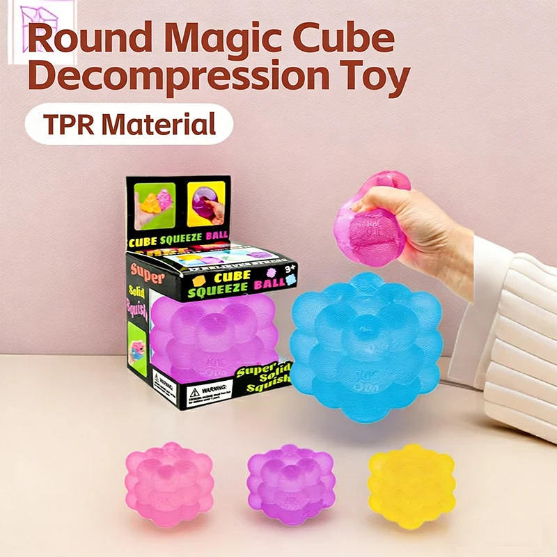 New three-dimensional candy kneading music adult kids Stress Relief Squeeze sensory Toys Decompression Simulation Cube