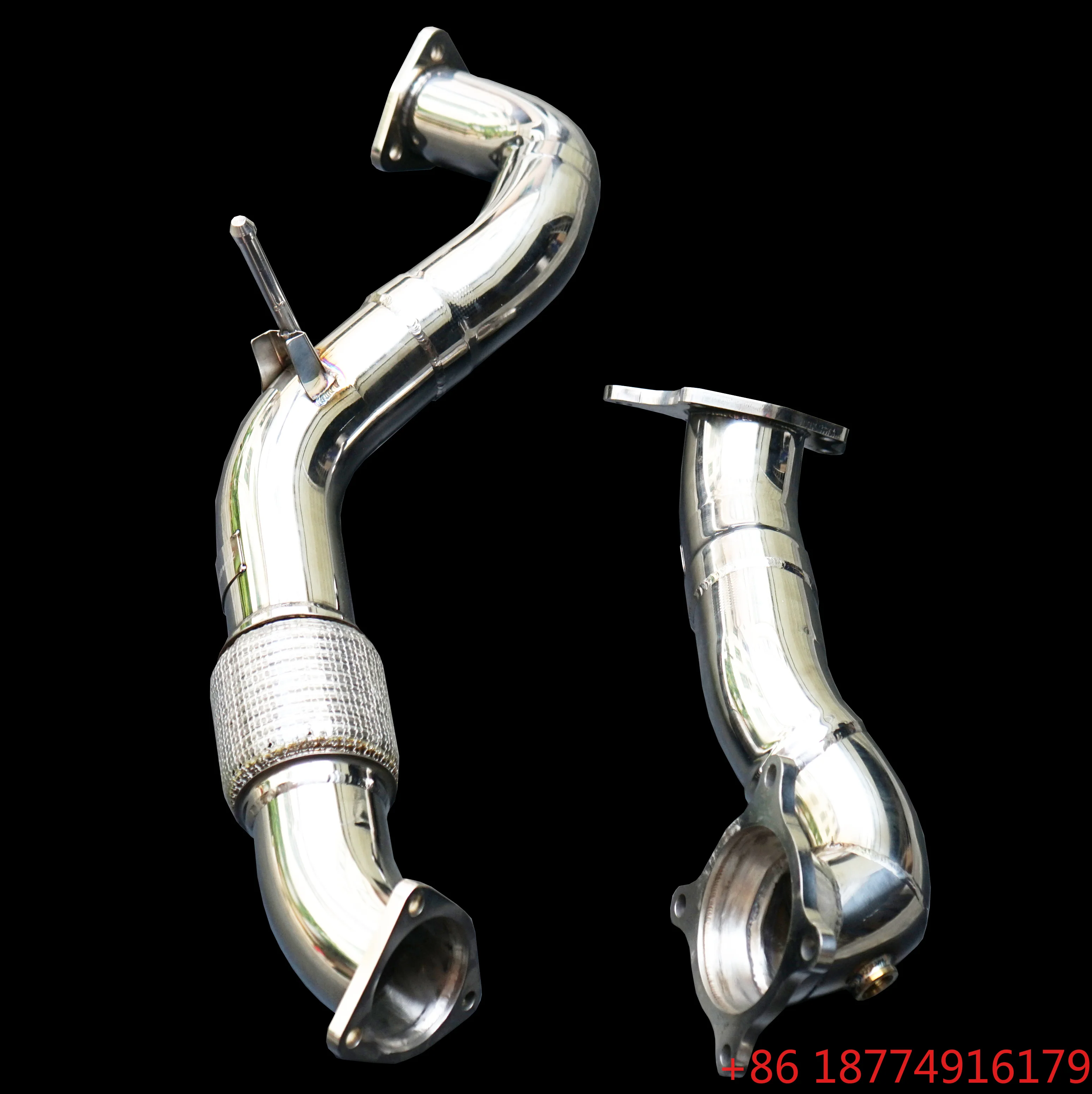 

High Performance MM Perfect Fitment Catted Downpipe for X Type R FK8 2.0T Exhaust High Flow Downpipe
