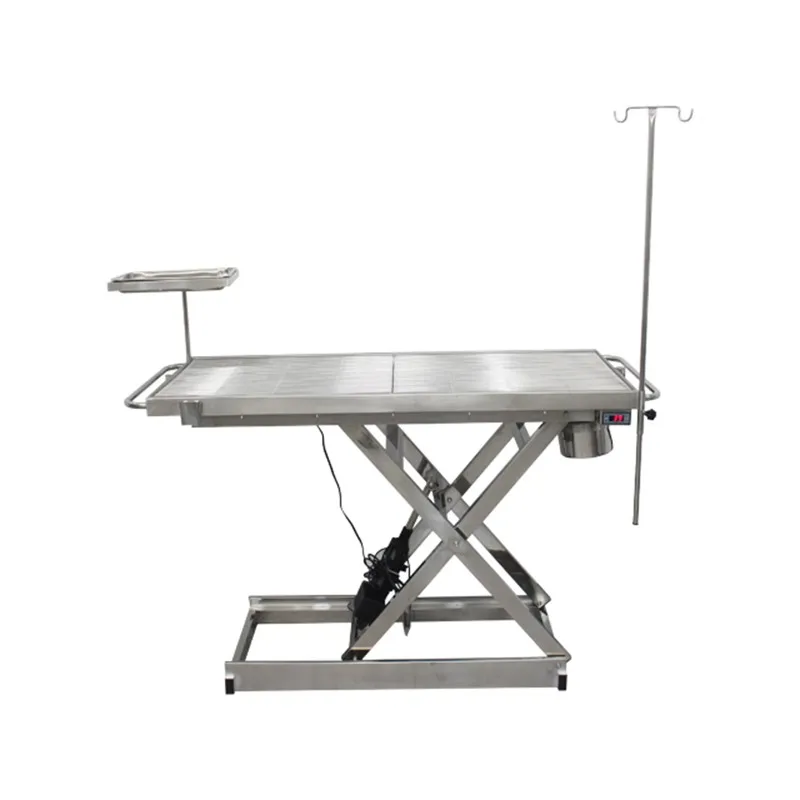

Electric Lift Stainless Steel Veterinary Surgical Table with Thermostatic Control Disinfection for Dog & Cat Operations