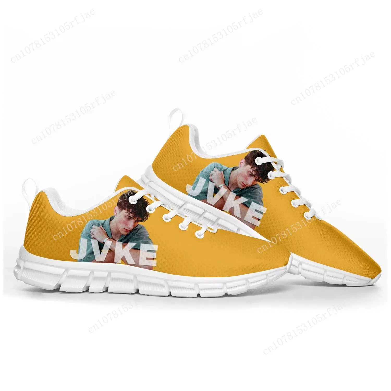 

Популярная Спортивная обувь JVKE певица, поп-музыка, мужские, женские, подростковые, детские кроссовки, Повседневная Высококачественная обувь на заказ для пар