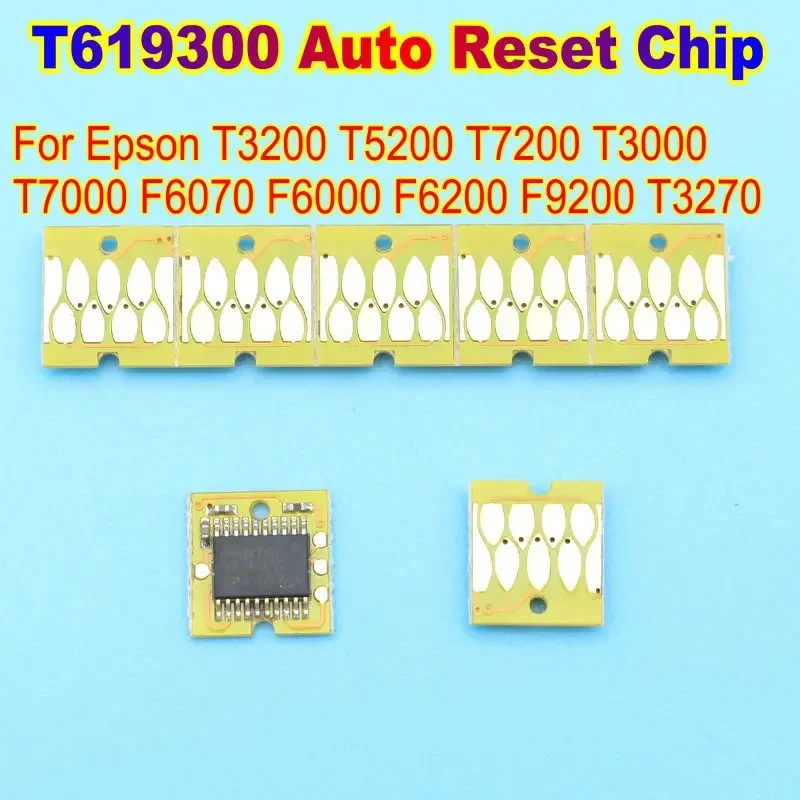 Chip de tanque de reinicialização automática de manutenção de impressora para EPSON T3200 T5200 T7200 T3000 T7000 F6070 F6000 F6200 F9200 T3270 Chip de tanque de resíduos