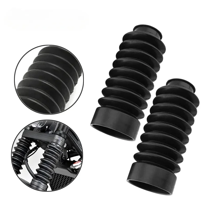 

1 Pair Motorcycle Front Fork Gaiters Boots Sturdy Rubber Front Shock Shield for Honda CMX500 CM300 Modification