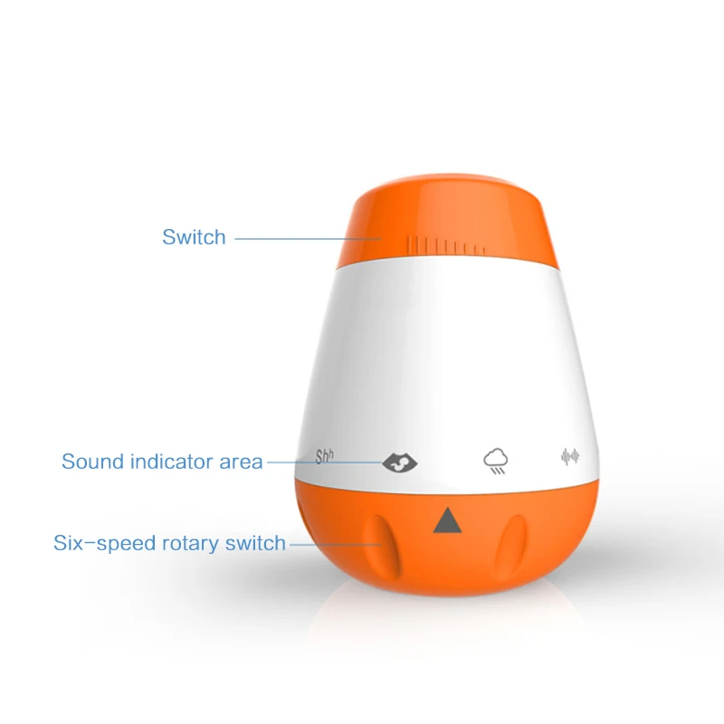 Baby White Noise Machine Smart Music Voice Sensor Infants  Bad Sleep Helper Therapy Sound Monitor Generator for Babies Relax Toy