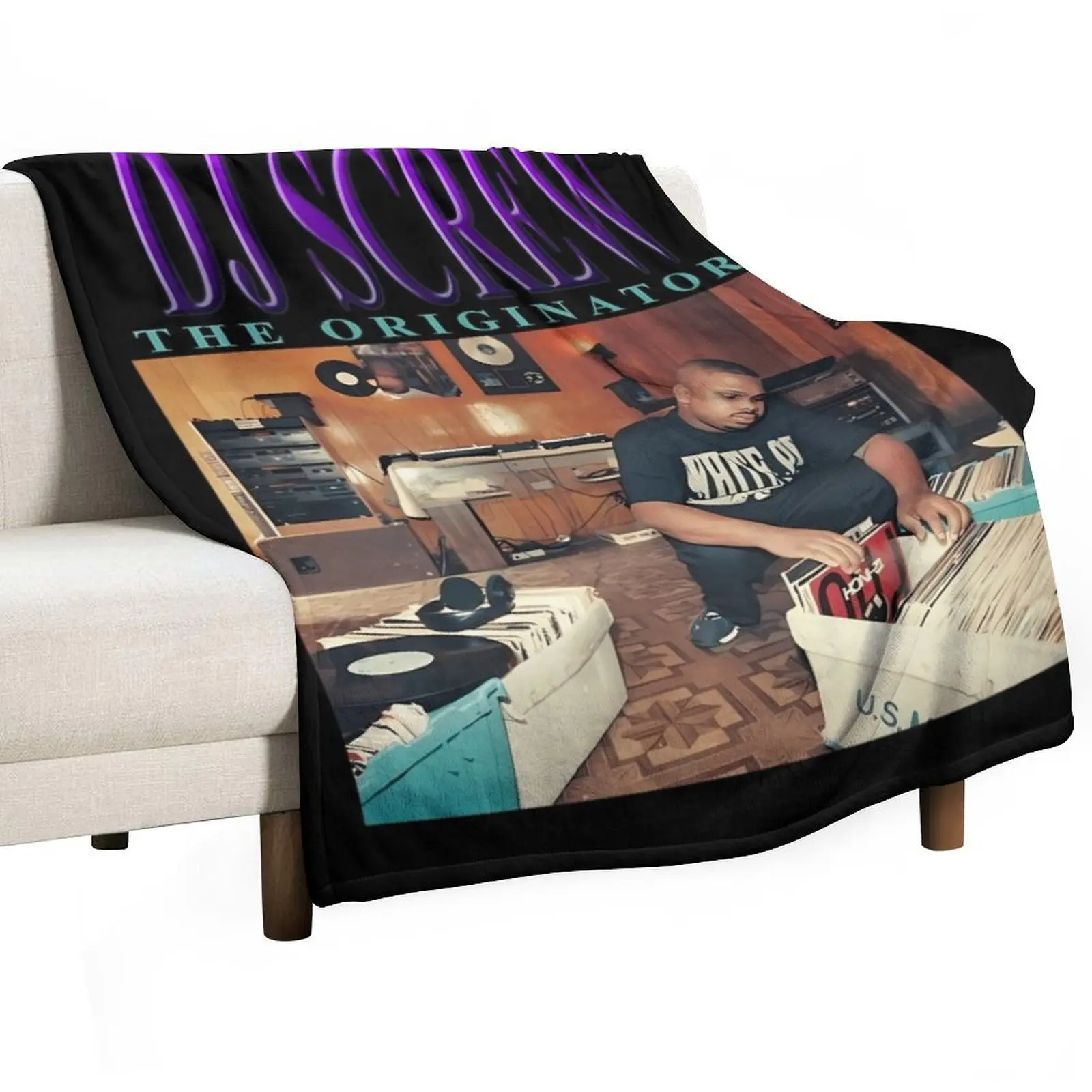 DJ SCREW THE ORIGINATOR R.I.P. 90S INSPIRED\t Throw Blanket Furry Decorative Beds Plush Softest Tourist Blankets