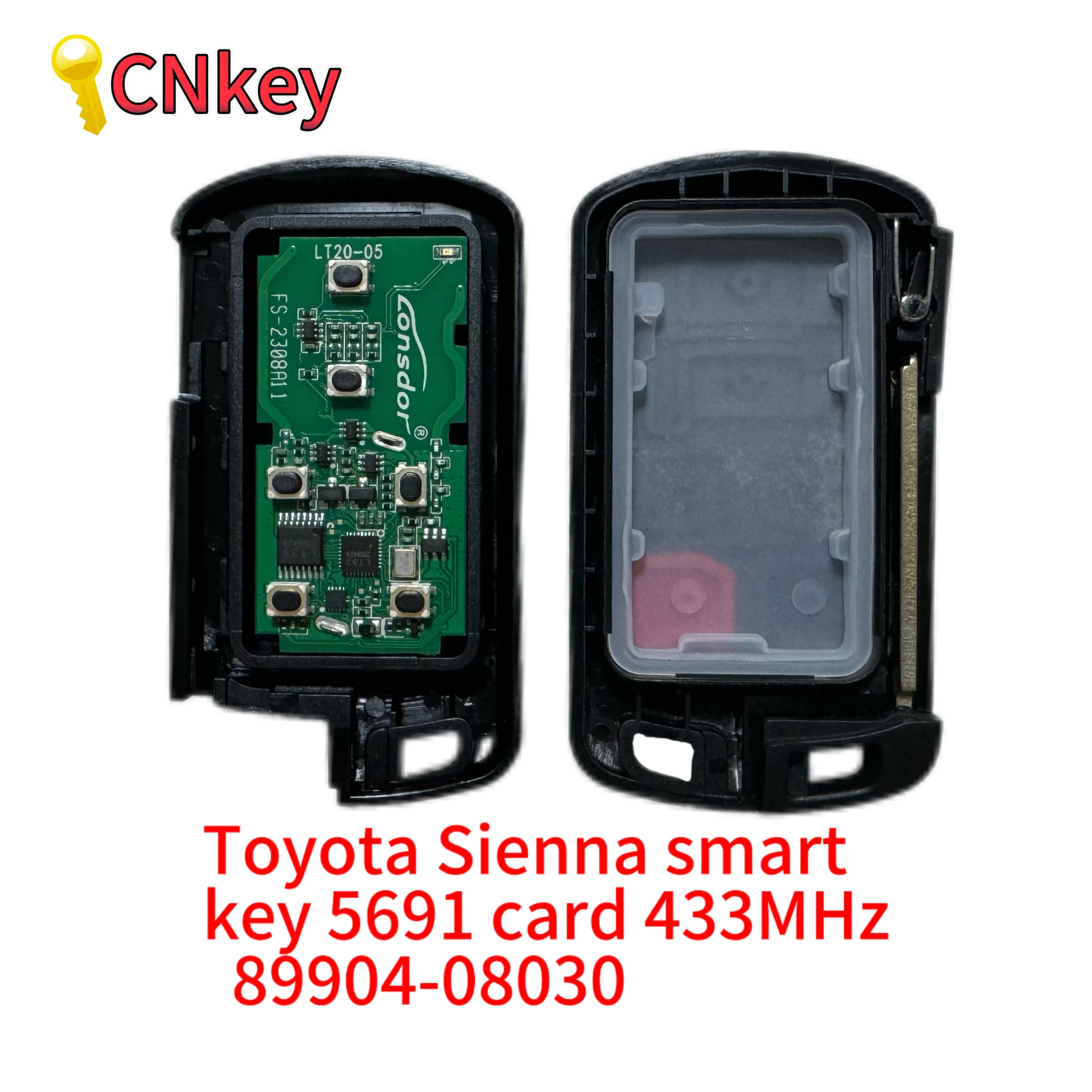 Toyota Sienna smart key 5691 card 433MHz  89904-08030