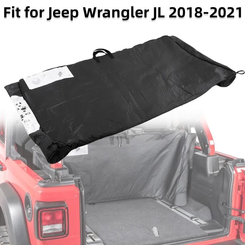 

Car Soft Top Window Black Storage Bag Stowing Tidying Fit for Jeep Wrangler JL 2018-2021