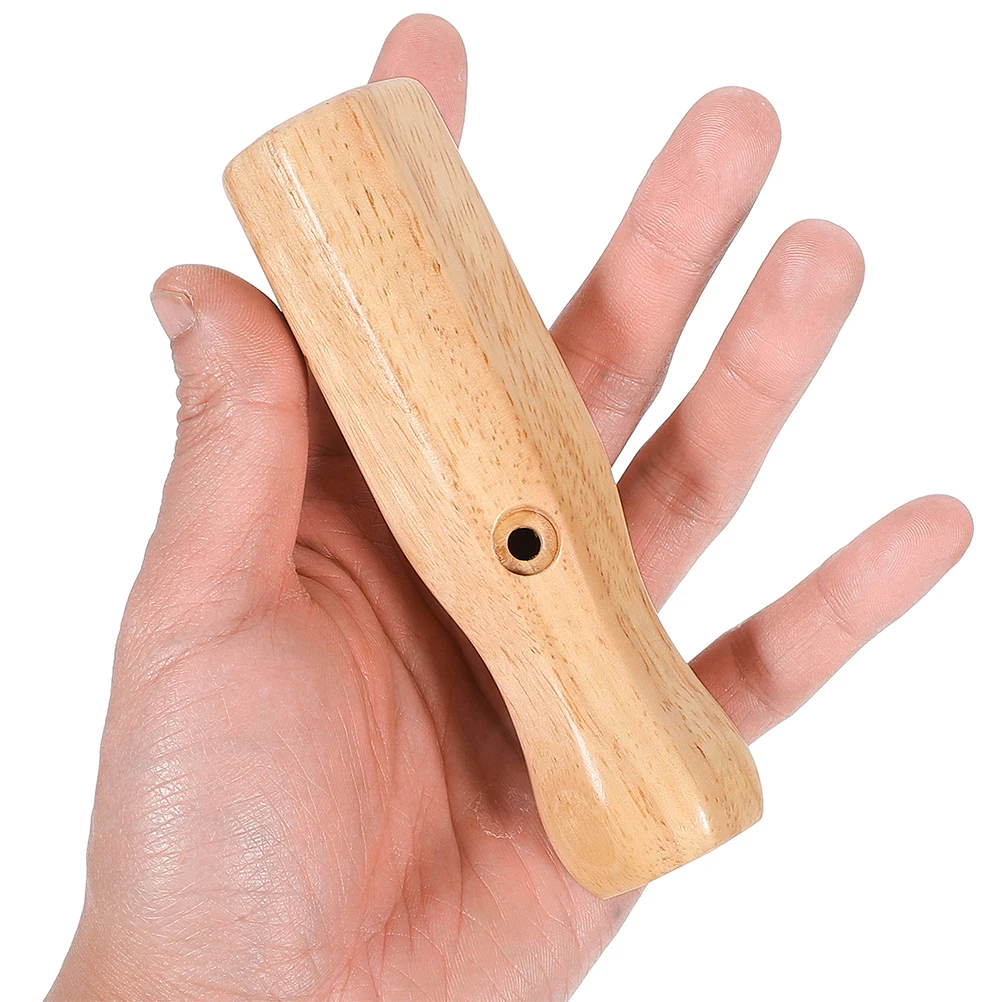 2 Pcs Football Table Handle Foosball Parts Nonslip Grip Bar Wooden Machine Handles Balls Replacements Game Rod