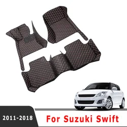 Car Floor Mats Trunk Carpets For Suzuki Swift 2018 2017 2016 2015 2014 2013 2012 2011 Auto Covers Interior Styling Protect Rugs