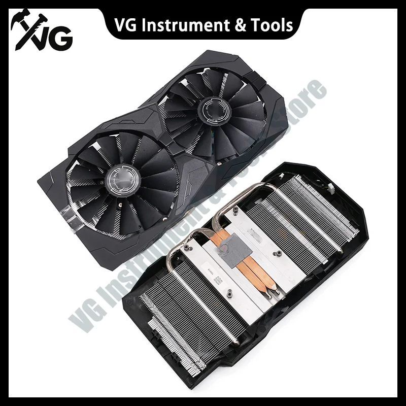 Охлаждающий вентилятор PLD10010S12H RX580 RX570 для ASUS Radeon RX 580 570 ROG OC, охлаждающий вентилятор для игровой видеокарты, радиатор
