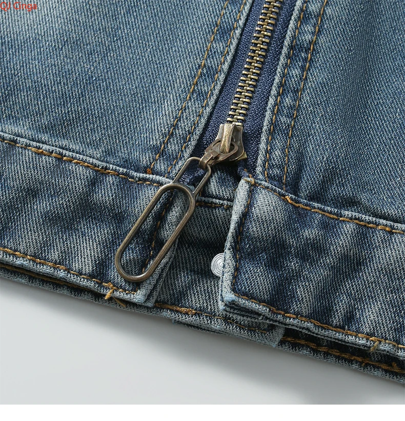 Printemps nouveau manteau de gilet en jean sans manches unisexe bleu profond, veste en coton décontractée élégante, haut de gilet coupe ample. M-XXXL