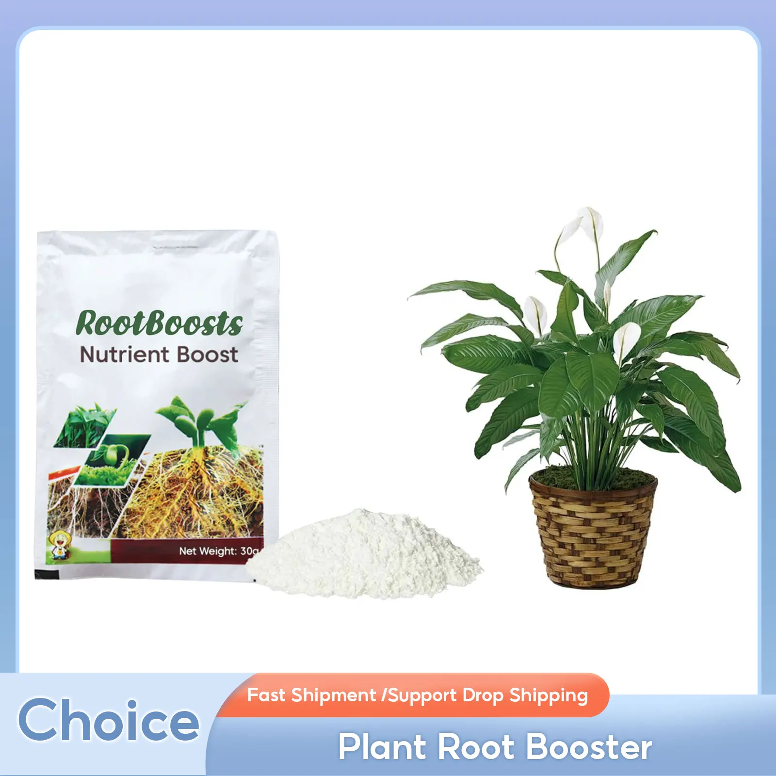 

Plant Root Booster Flower Supplement Rooting Stimulator Seeding Fertilizer Plant Cuttings Rooting Hormoone Plant Nutrient Powder