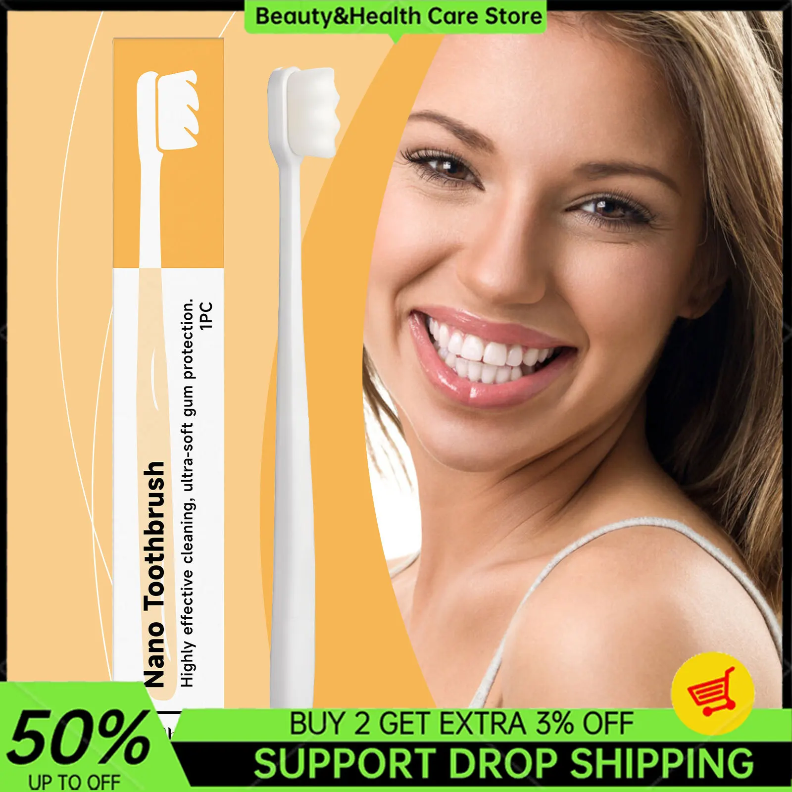 

3PCS 360 Whole Mouth Clean Toothbrush Medium-Hard Bristle Toothbrush for Adults Excellent Cleaning Effect Whitening Teeth Care