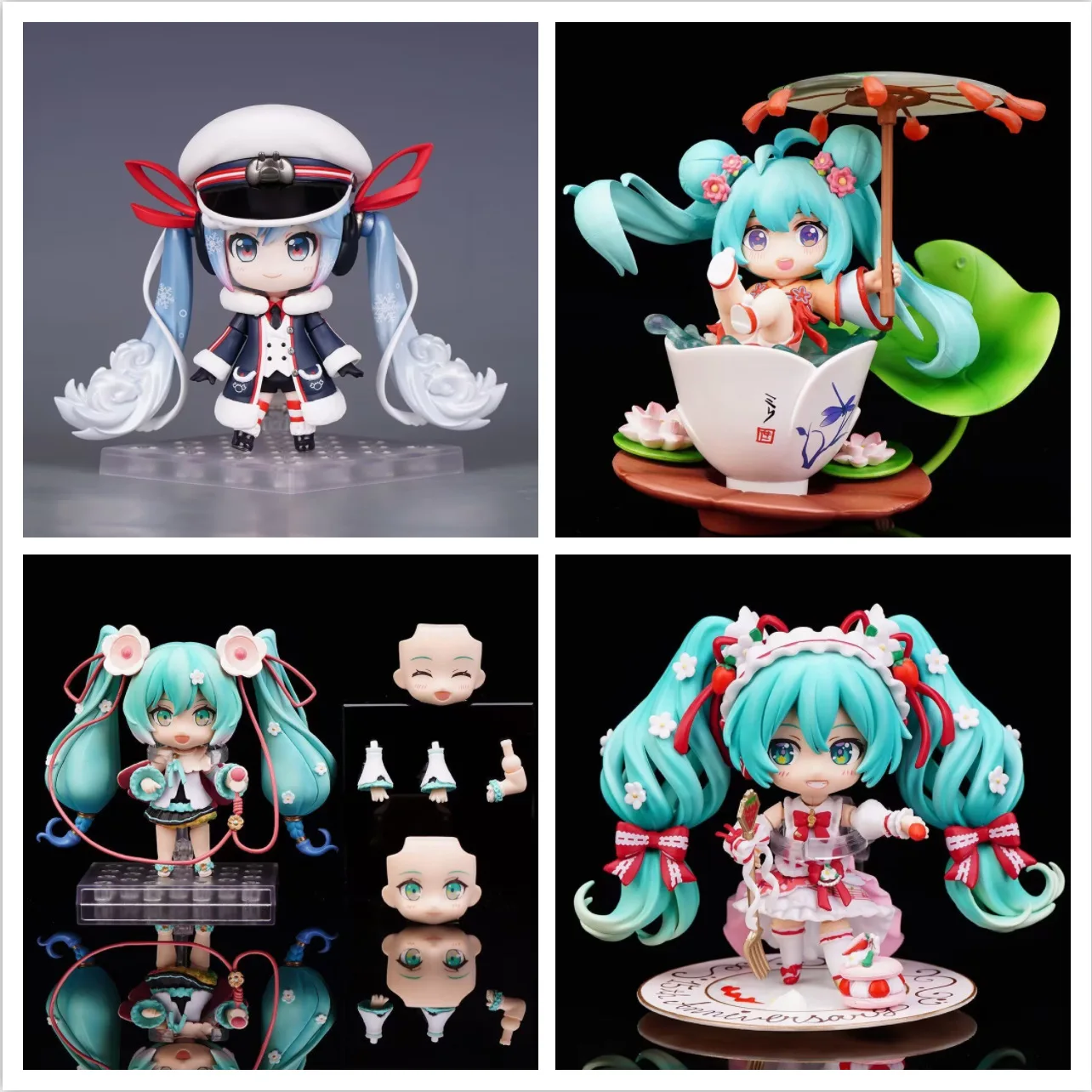 

Q-style clay figure - Keiko -Magic Future.Q-style movable and interchangeable anime figurine model as a birthday gift or present