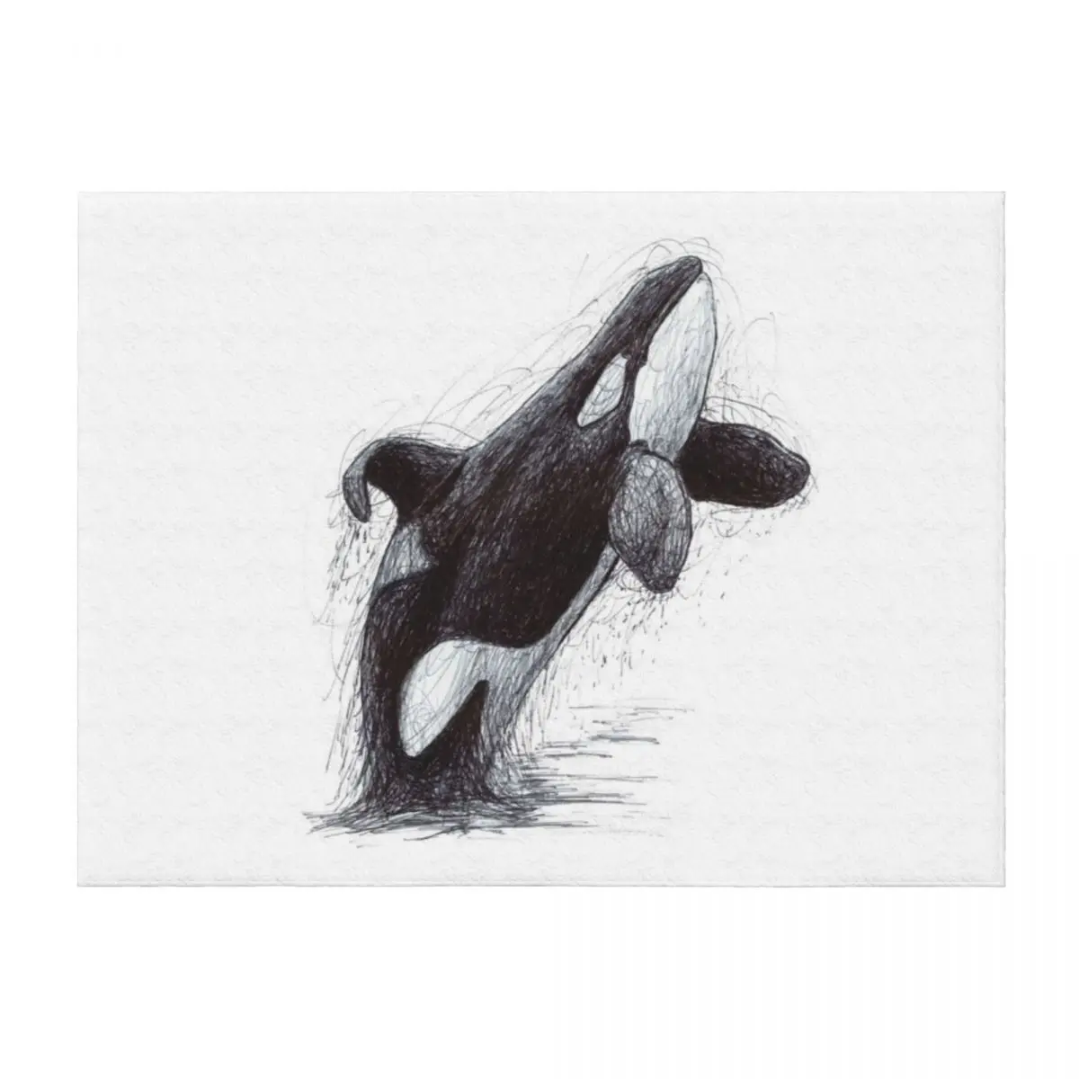 

Ulises the Killer Whale Scribble Throw Blanket Camping Picnic Plaid on the sofa Sofa Blankets